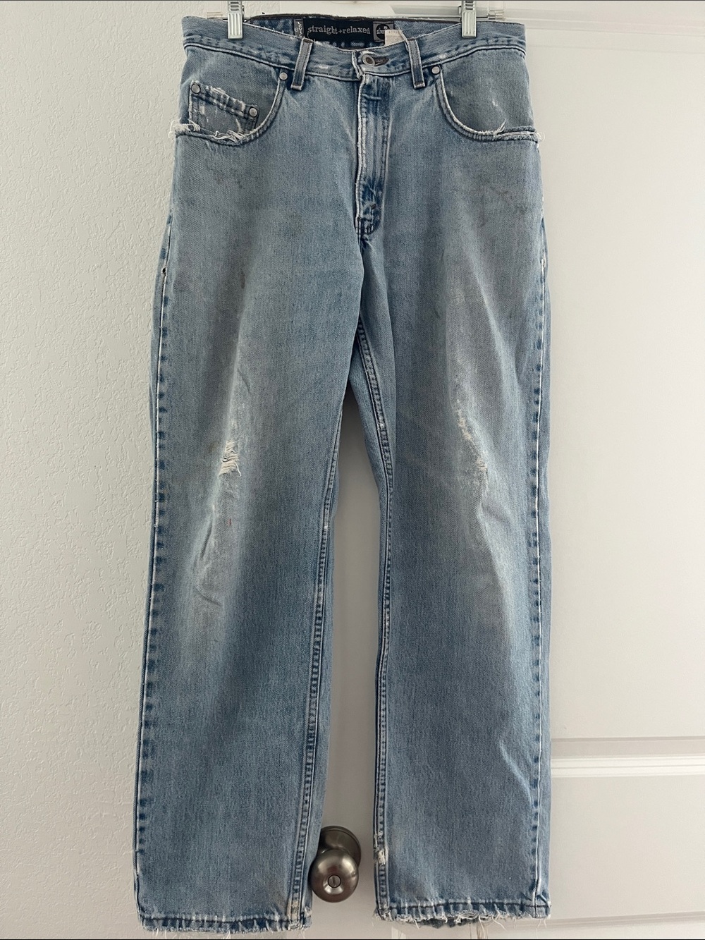 Levi's silver tab Light Blue Straight-Leg Men's Jeans